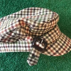 Tweed Pattern Newsboy Hat